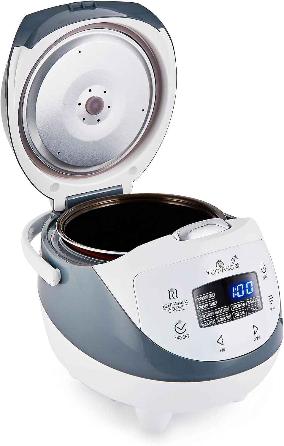 panda-mini-rice-cooker-with-ninja-ceramic-bowl-and-advanced-fuzzy-logic-3-5-cup-0-63-litre-4-rice-cooking-functions-4-multicooker-functions-digital-led-display-120v