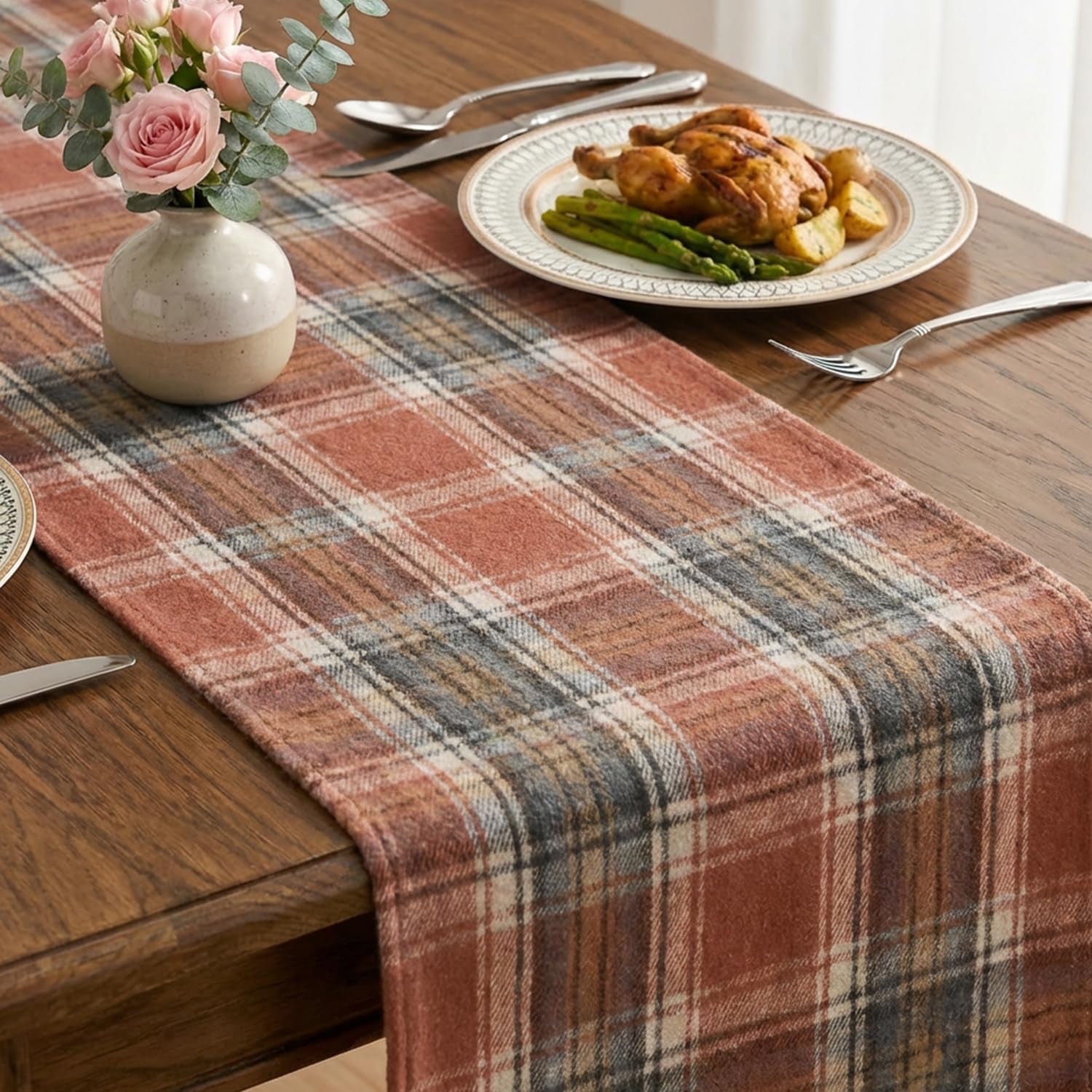 rust-farmhouse-plaid-fall-table-runner-13x72-inch-holiday-kitchen-dining-table-decoration-for-home-party-decor-autumn-thanksgiving-rustic-check