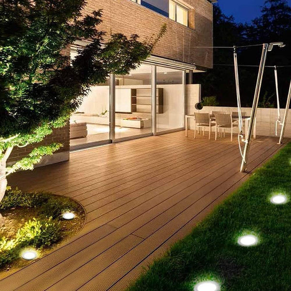 Landscape Lights LED Well Lights 6W,12-24V Low Voltagelandscape Lighting with Replacement 6W 2700K Bulb Dimmable Waterproof Landscape Lighting for Yard, Garden, Patio (White, 8Pck)4