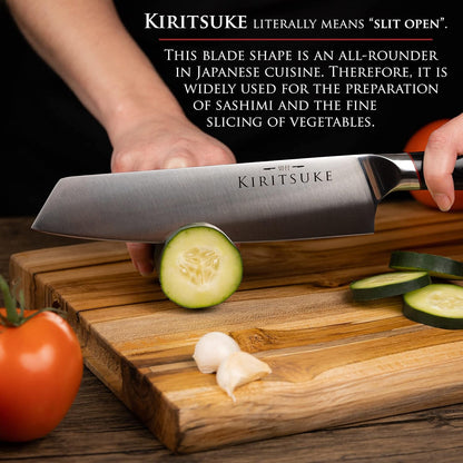 Professional Chef Knife 8 Inch Kitchen Knife - Premium Ergonomic Ultra Sharp High Carbon German Stainless Steel - Pakkawood Handle Chef'S Knives5
