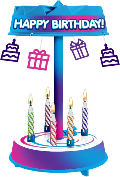 Spincredible Candle, Singing Candle-Powered Spinning Cake Topper, Reusable Birthday Candle, Fits Any Size Cake, Great for Birthdays, 1 Count7
