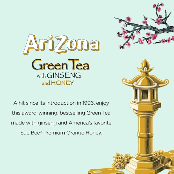 Green Tea with Ginseng and Honey - Big Can, 22 Fl Oz (Pack of 12)4