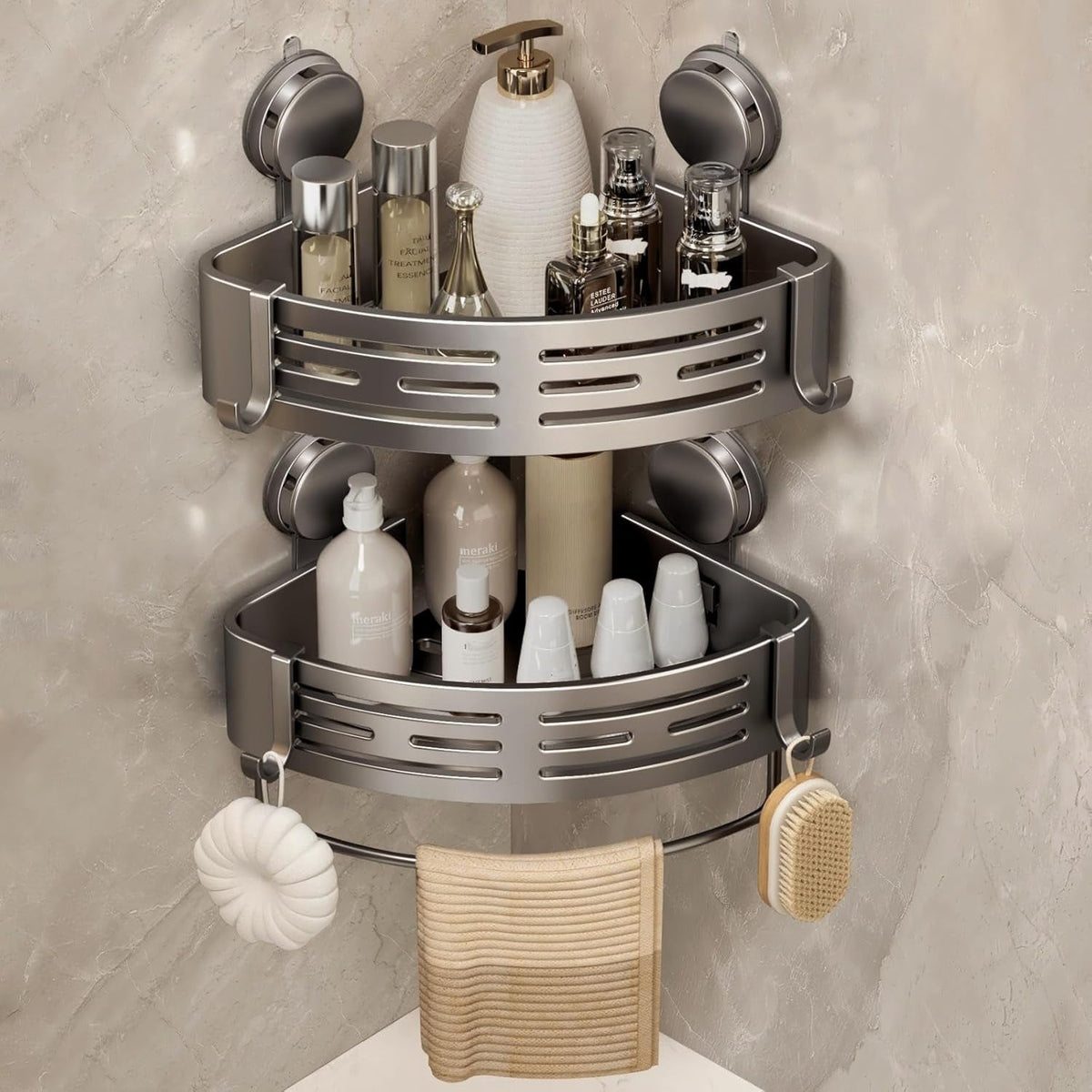 corner-shower-caddy-suction-cup-shower-shelf-corner-no-drilling-bathroom-shower-organizer-storage-rack-adhesive-with-towel-bar-hooks-2-pack-gray