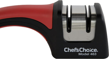 Chef'Schoice Professional Manual Knife Sharpeners Pronto Hone for 15-Degree Straight-Edge and Serrated Knives with Precise Angle Control & Compact Footprint, 2 Stage, Black4