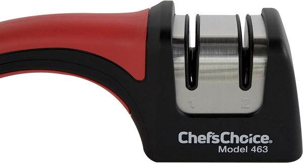 Chef'Schoice Professional Manual Knife Sharpeners Pronto Hone for 15-Degree Straight-Edge and Serrated Knives with Precise Angle Control & Compact Footprint, 2 Stage, Black4