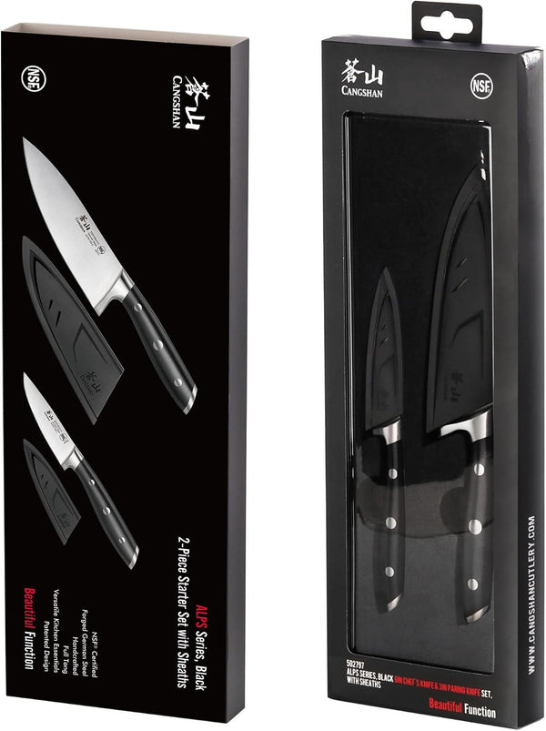 ALPS Series 502797 German Steel Forged 2-Piece Starter Set with Sheaths, Black8