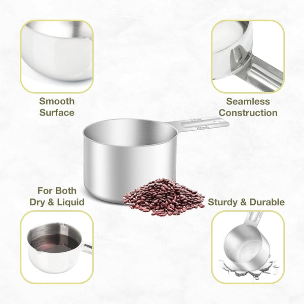 1PCS 1Cup (240Ml, 8Oz) Measuring Cup, Etched Inner Scale Measure Scoop5