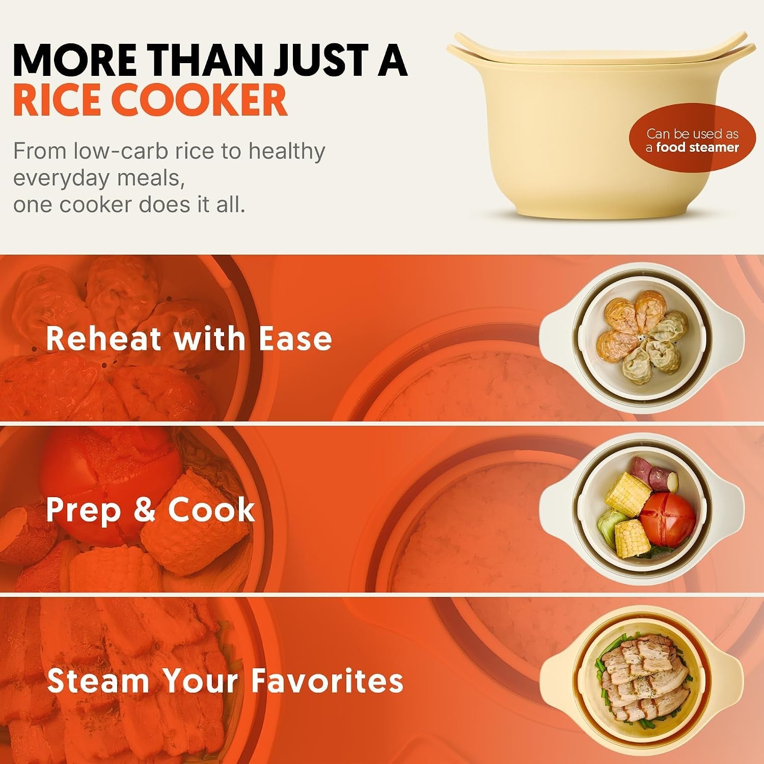 100-platinum-silicone-low-carb-rice-cooker-2-3-cups-uncooked-rice-microwave-rice-cooker-self-basting-lid-for-everyday-meals-cream-white