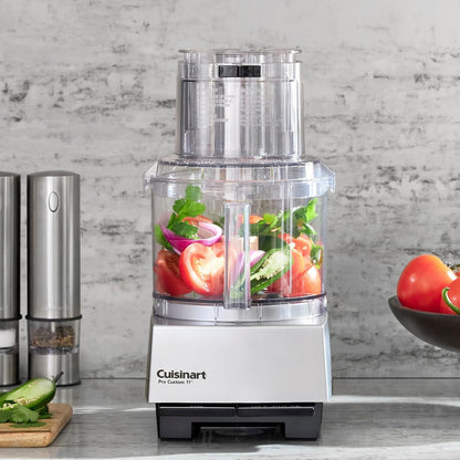 Food Processor, Dishwasher Safe 11-Cup Food Processor with Slicing & Shredding Discs,  Pro Custom 11 Stainless Steel Electric Chopper & Kitchen Food Processor, Chrome, DLC-8SBCYP1 | Dishwasher-Safe, Electric Food Processor, Slicing/Shredding Discs & 625W Motor Easily Chop, Slice, Puree & Mix, DLC-8SBCYP12