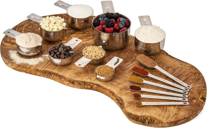 Stainless Steel Measuring Cups and Spoons Set (15 Piece Set)9