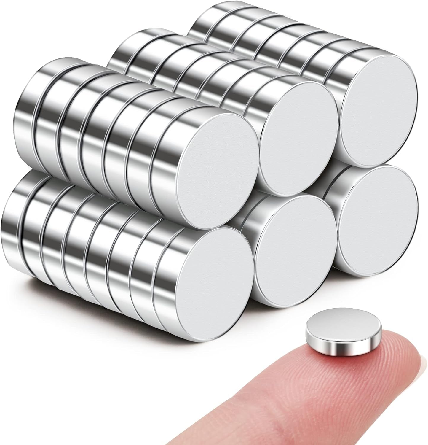 45-pcs-refrigerator-magnets-10x2-6mm-small-fridge-magnets-silver-multi-use-premium-neodymium-office-magnets-for-fridge-whiteboard-billboard-in-home-kitchen-office-and-school