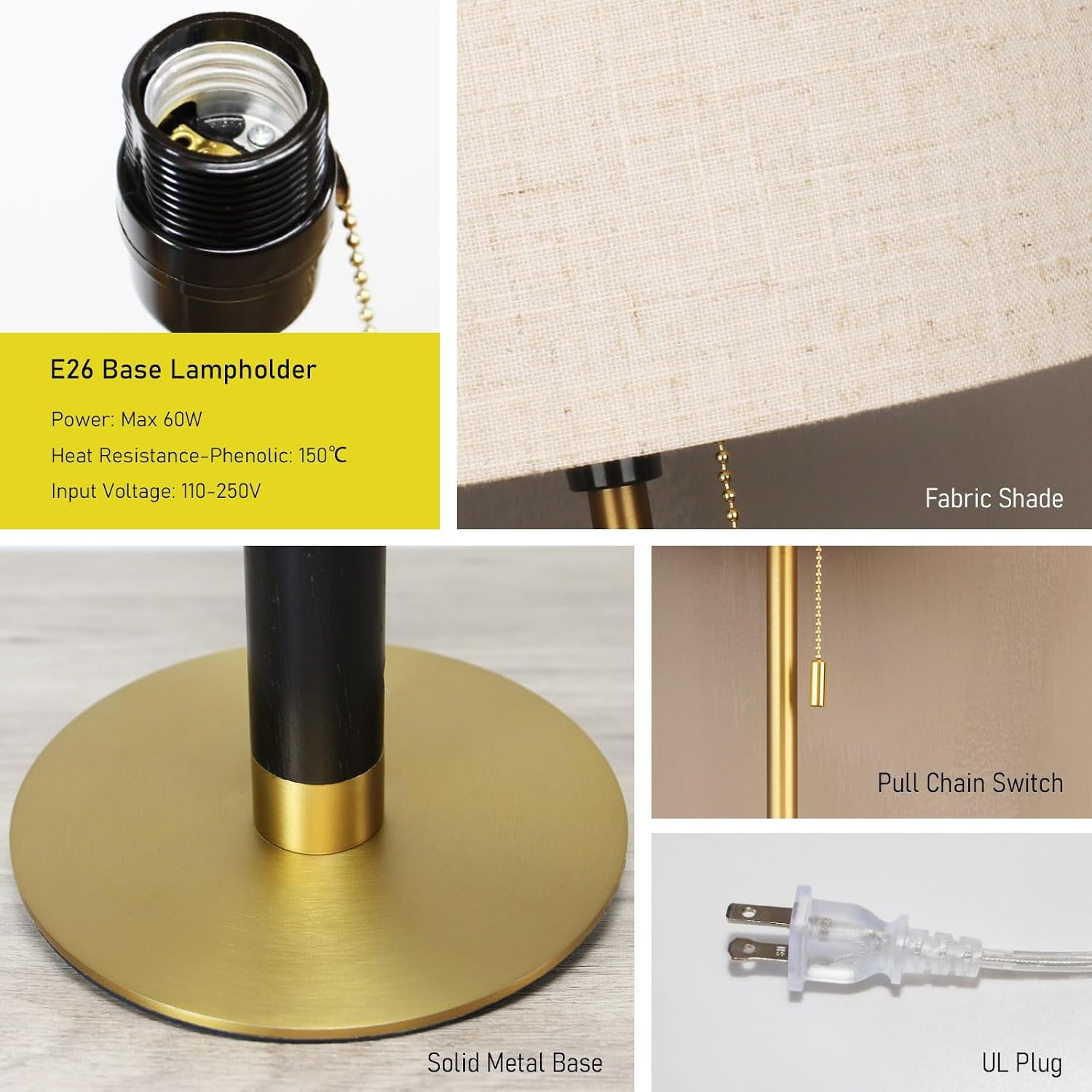26-4-set-2-pull-chain-table-lamp-modern-mid-century-bedside-lamps-for-living-room-end-tables-3-color-light-for-bedroom-solid-wood-metal-fabric-lamp-for-home-office-desk-light-brown-brass
