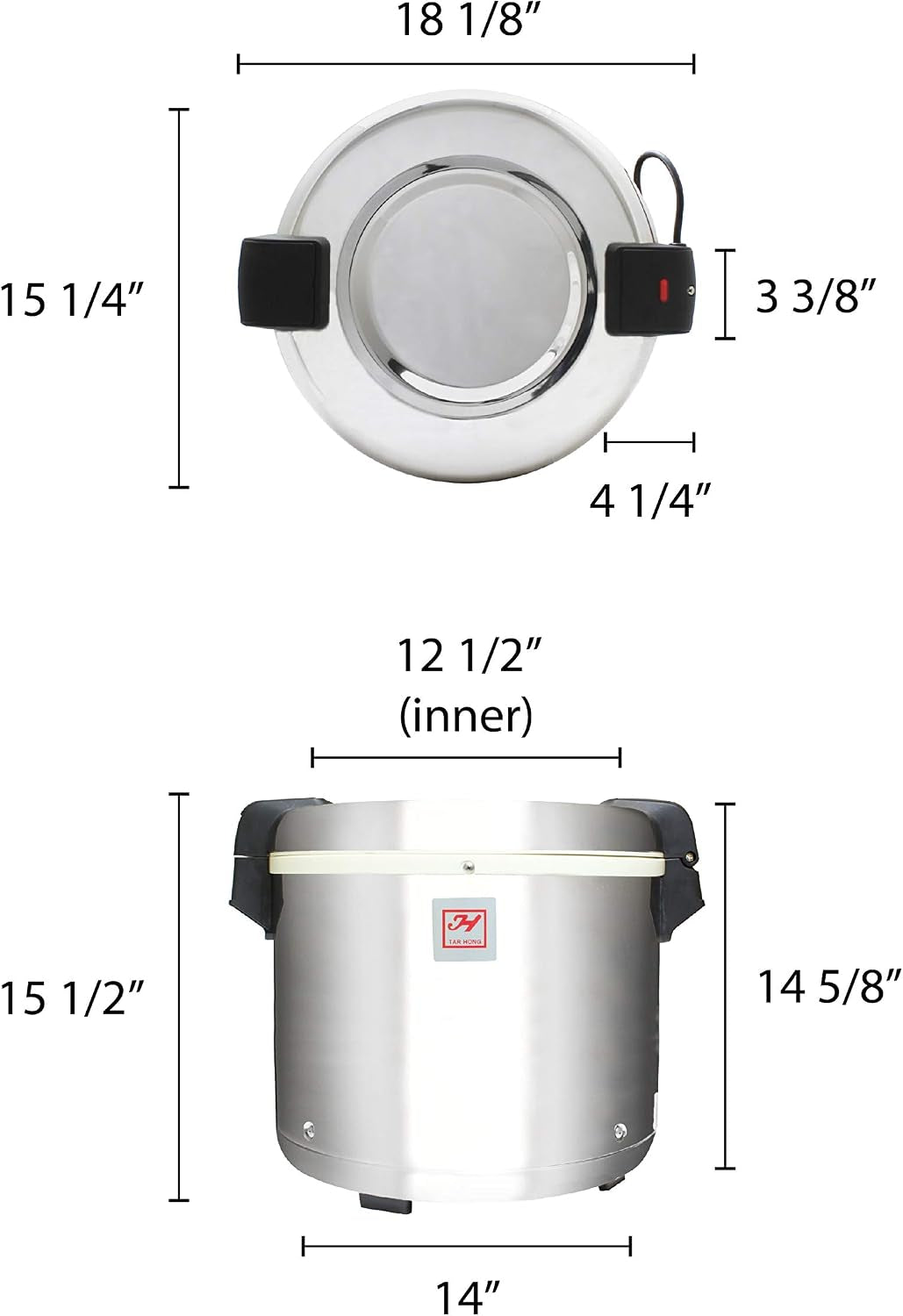 excellante-sej22000-commercial-stainless-steel-50-cup-rice-warmer