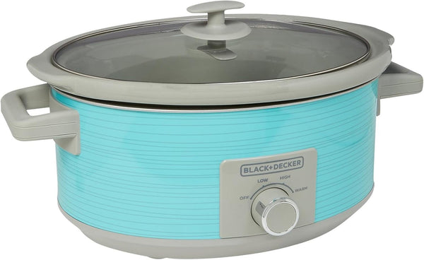 BLACK+DECKER 7-Quart Slow Cooker, Teal1