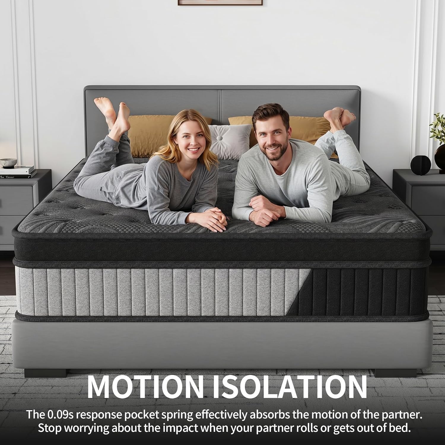 12-inch-hybrid-mattress-queen-memory-foam-individual-pocket-springs