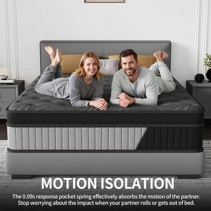 12 Inch Hybrid Mattress -Queen Memory Foam & Individual Pocket Springs6