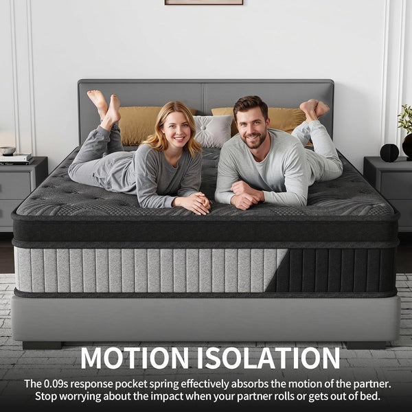 12 Inch Hybrid Mattress -Queen Memory Foam & Individual Pocket Springs6
