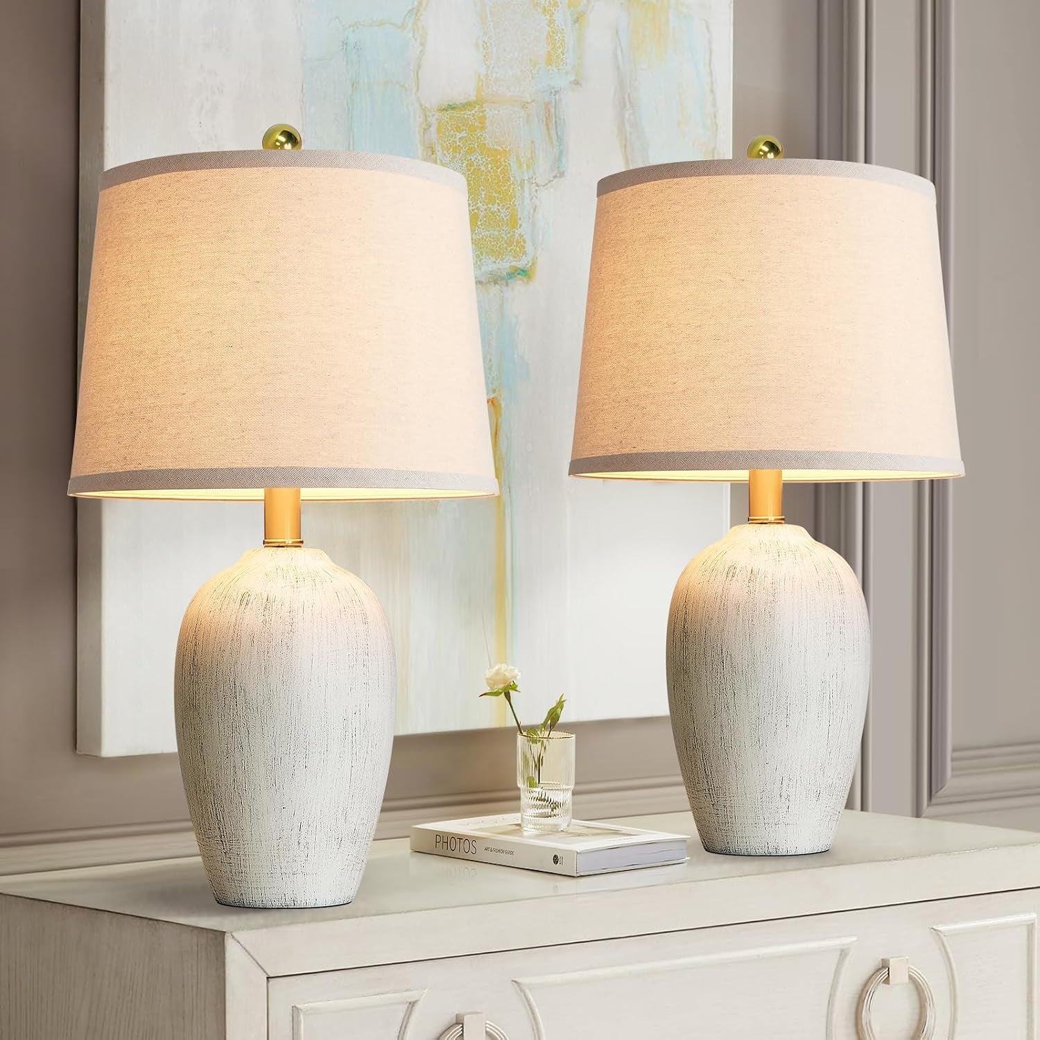 21-set-of-2-rustic-ceramic-small-table-lamps-for-bedroom-farmhouse-vintage-nightstand-lamps-for-living-room-office-entryway-end-table-2-bulbs-included