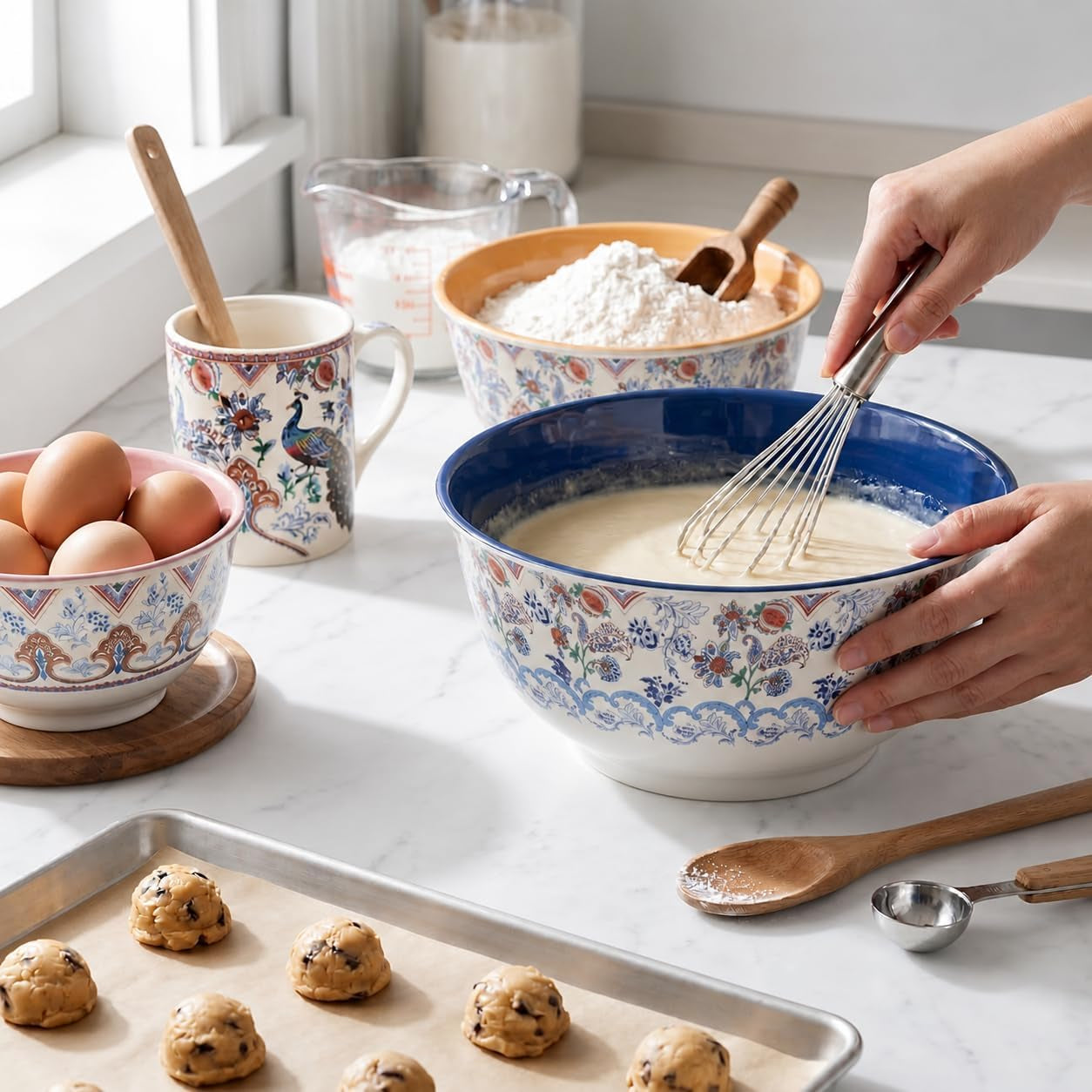 melamine-mixing-bowl-set-with-lids-salad-bowl-set-of-3-ottoman-floral