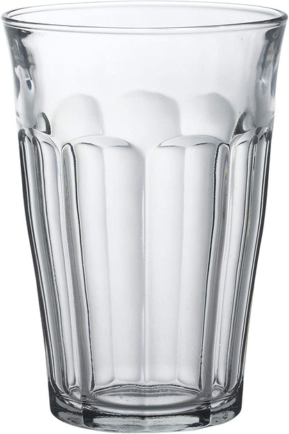 Tempered Glass, Made in France Picardie Clear Tumbler, Set of 6, 12.62 Oz.1