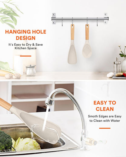 Cooking Spoon and Rice Scooper for Nonstick Cookware,Multi-Function6