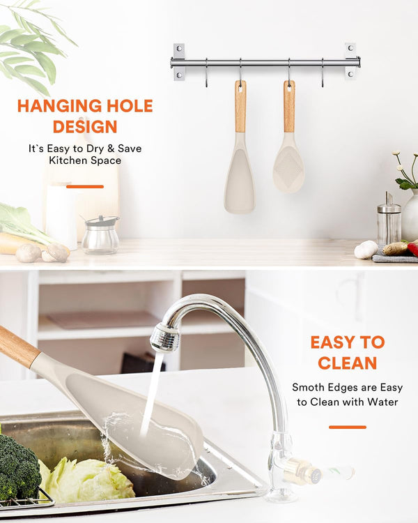 Cooking Spoon and Rice Scooper for Nonstick Cookware,Multi-Function6