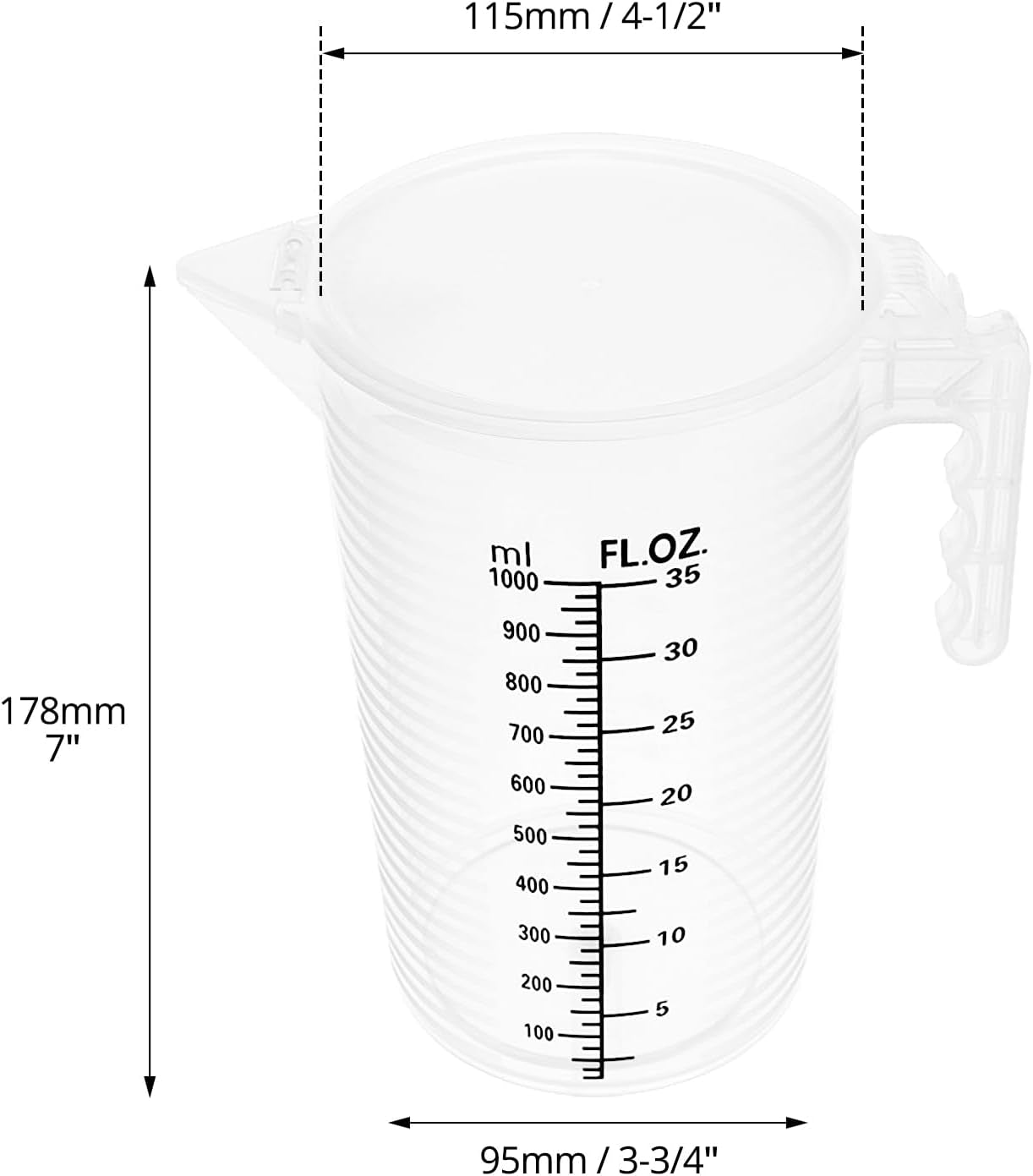 2-pack-32oz-1-quart-measuring-pitcher-plastic-multipurpose-polypropylene-with-clear-ounce-milliliter-markings-dustproof-lid-for-cooking-home-hobbies-shop-oil-and-fluids