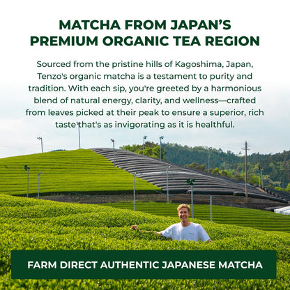 Tenzo Matcha Green Tea Powder - USDA Organic Premium Grade - Authentic Japanese Matcha Tea - Latte Powder - Betterboost (1.06 Ounce)6