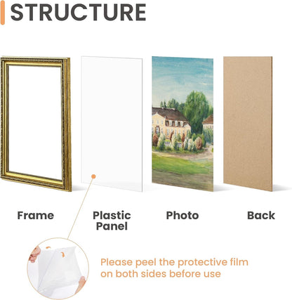 Vintage 11X14 Picture Frame, Antique Gold Frames, 2 Pack4