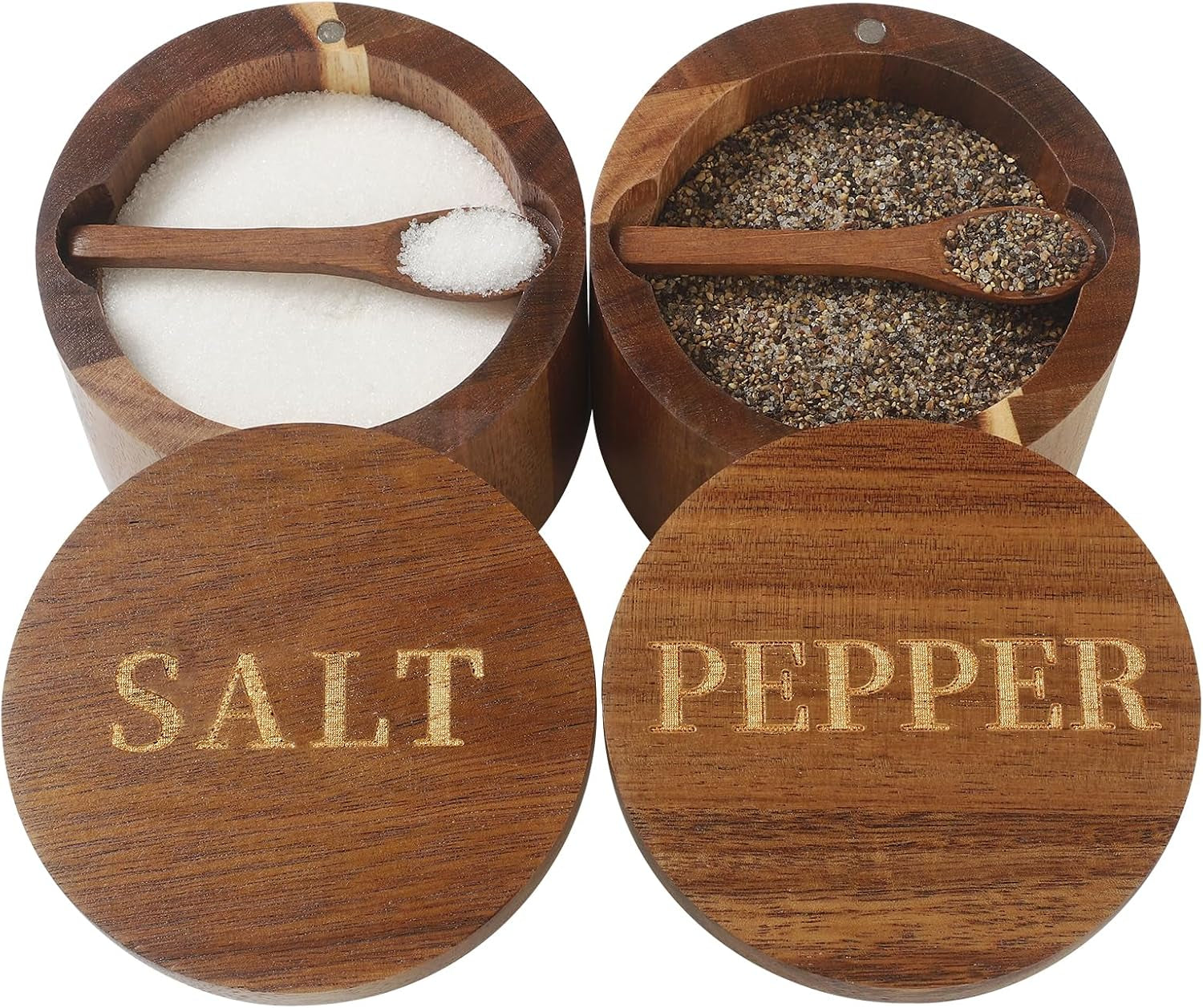 salt-cellar-elegant-salt-and-pepper-set-2pcs-acacia-wood-salt-container-with-built-in-spoon-swivel-lid-engraved-salt-pepper-box-salt-holder-for-countertop-seasoning-storage