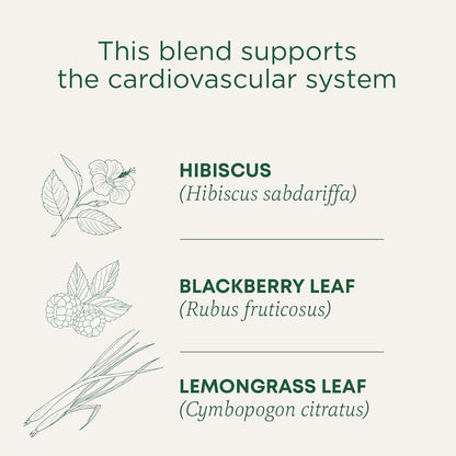 Organic, Hibiscus Tea - Supports Normal Heart Health & Cardiovascular Wellness - Kosher, Non-Gmo, Caffeine-Free, Compostable - 16 Tea Bags | Supports Immune Function, Kosher, Non-Gmo, Caffeine-Free, Compostable3