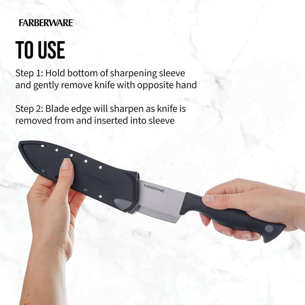 Edgekeeper 6 Inch Chef Knife with Self-Sharpening Blade Cover, High-Carbon Stainless Steel Kitchen Knife for Slicing, Dicing, and Mincing5