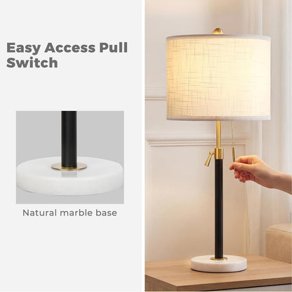 Gold Table Lamps Set of 2, 22" to 30" Adjustable Nightstand Lamps for Bedroom, Dimmable End Table Lamps for Living Room Console Entry Farmhouse Home Decor, New House Warming Gifts6