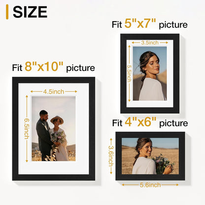 10 Pack Picture Frames Collage Wall Decor, Black6