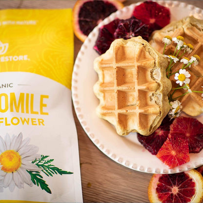 Organic Chamomile Whole Flower, Loose Leaf, Tea Leaves, 4Oz (Packaging May Vary)6