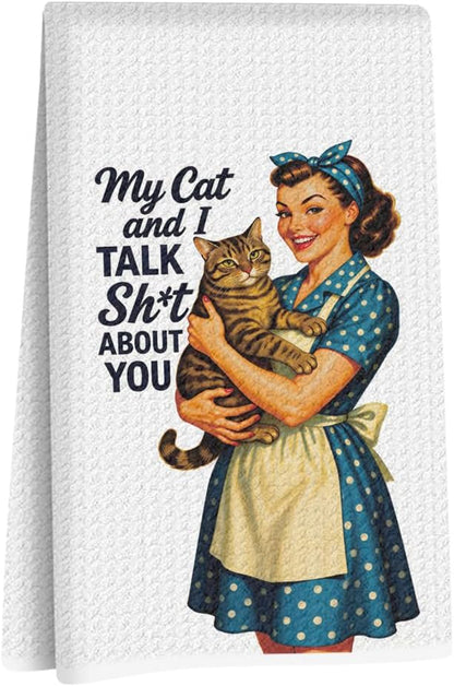 Funny Kitchen Towels, Funny Dish Towels for Women Mom1