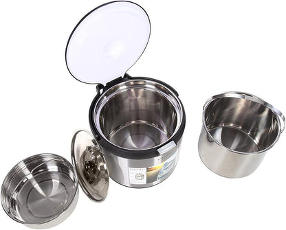 Stainless Steel Thermal Cooker,Black,7 Qt.,Txm-70Cfzr9