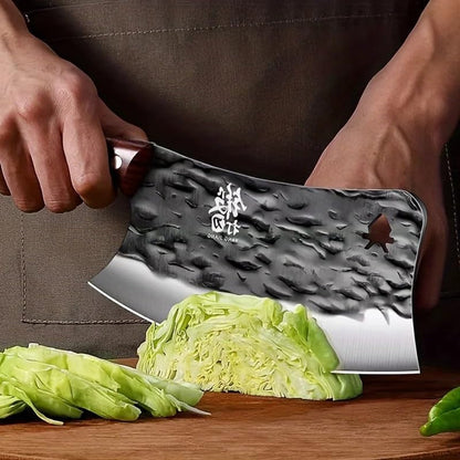 Meat Cleaver,Cleaver Knife 8 Inch Chopping Knife, Chopping and Cutting Dual Purpose Knife, Kitchen Boning Knife, Food Cutting Tool, LAMAJIGA58444