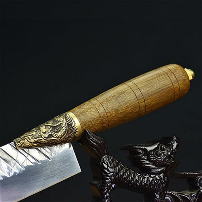 Meat Cleaver, 9.2 Inch Handmade Forged Raw Fish Knife Boning Knife Handmade Ultra-Sharp Kitchen Knives3