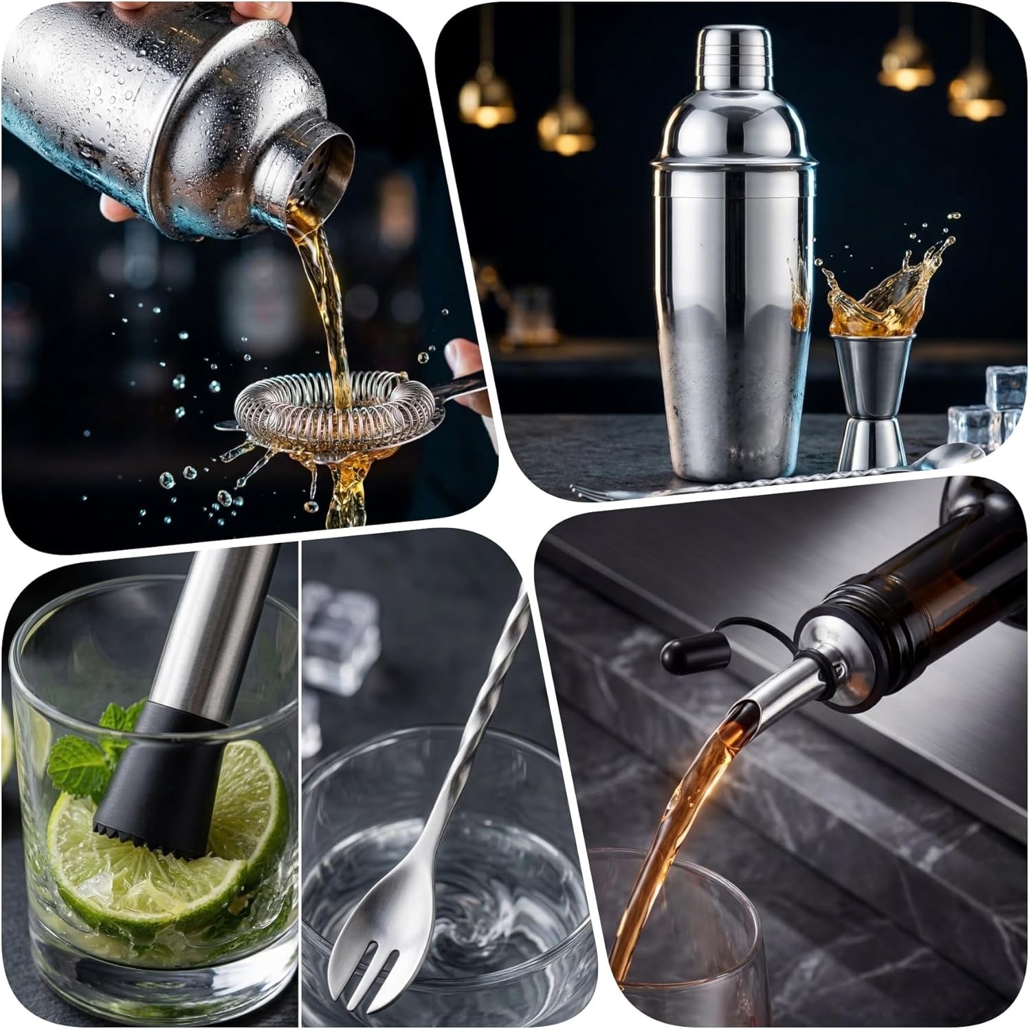 cocktail-shaker-set-7-piece-bartender-kit-mixology-kit-bar-set-stainless-steel-cocktail-making-kit-for-home-bar-and-parties-with-martini-shaker-jigger-strainer-muddler-and-pourers