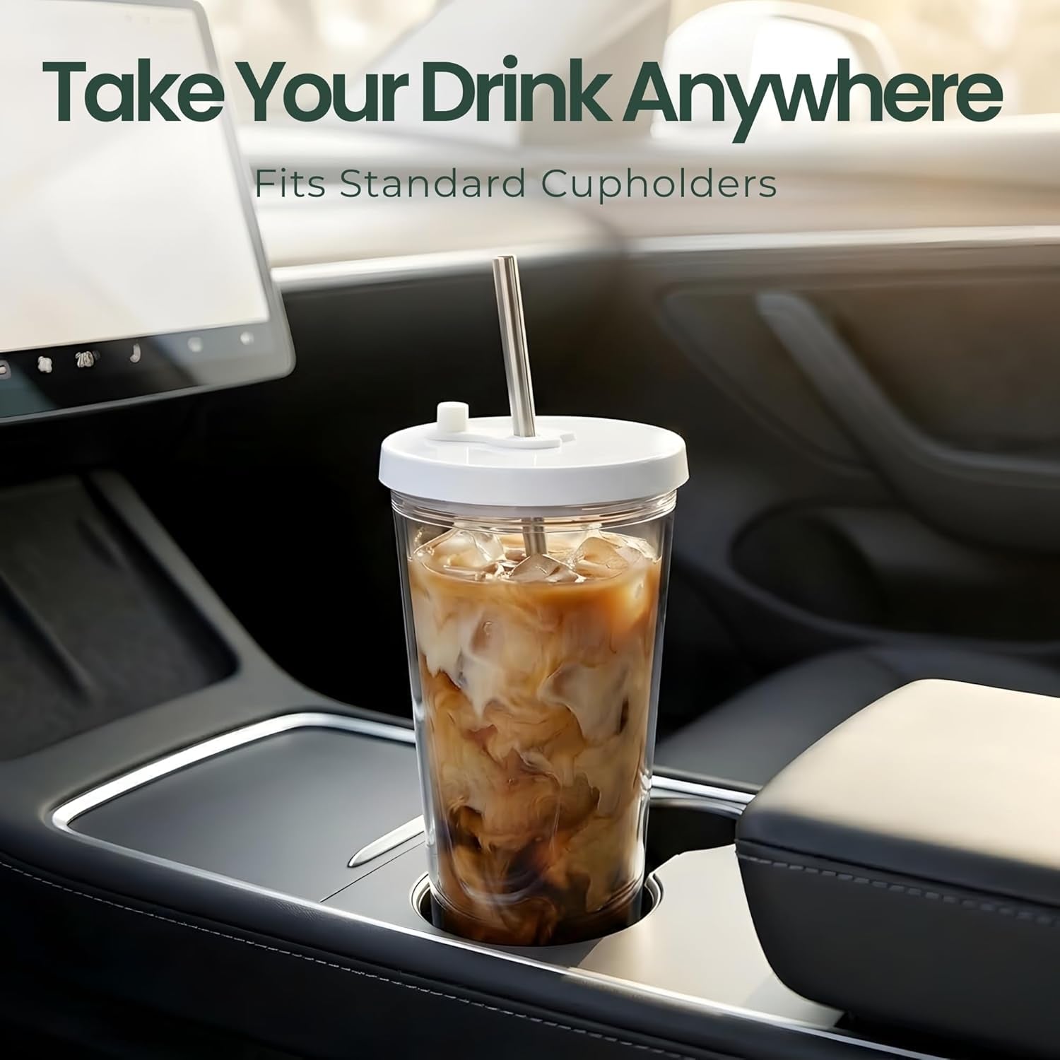 reusable-iced-coffee-cup-with-lid-and-straw-24-oz-venti-bpa-free-double-wall-insulated-plastic-tumbler-for-cold-drinks-includes-clear-plastic-straw-stainless-steel-straw-and-cleaning-brush-white