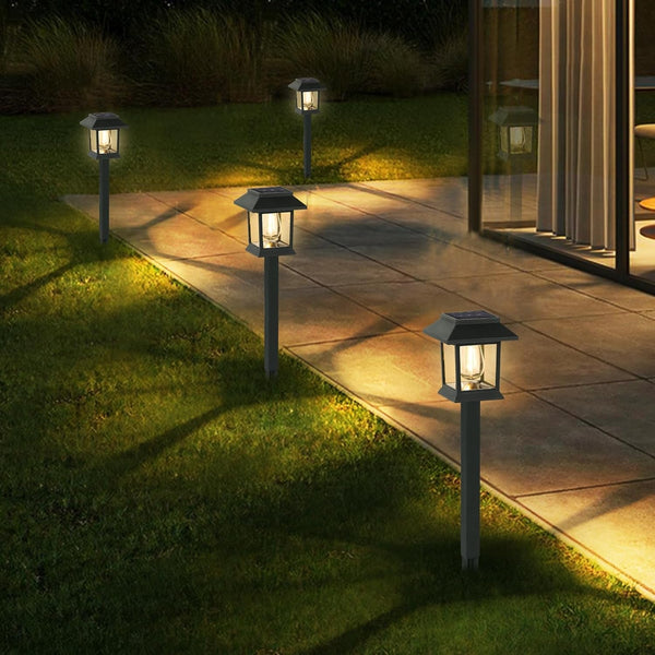 Solar Lights Outdoor,12 Pack 3000K Waterproof Auto On/Off Solar Pathway Lights for Your Garden, Landscape, Path, Yard, Patio, Driveway,Walkway Decor8