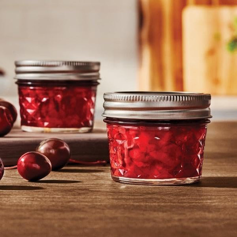 wide-mouth-quilted-crystal-jelly-jars-with-lids-and-bands-used-for-canning-pickling-juice-jam-jelly-quarter-pint-size-4-ounce-pack-of-6