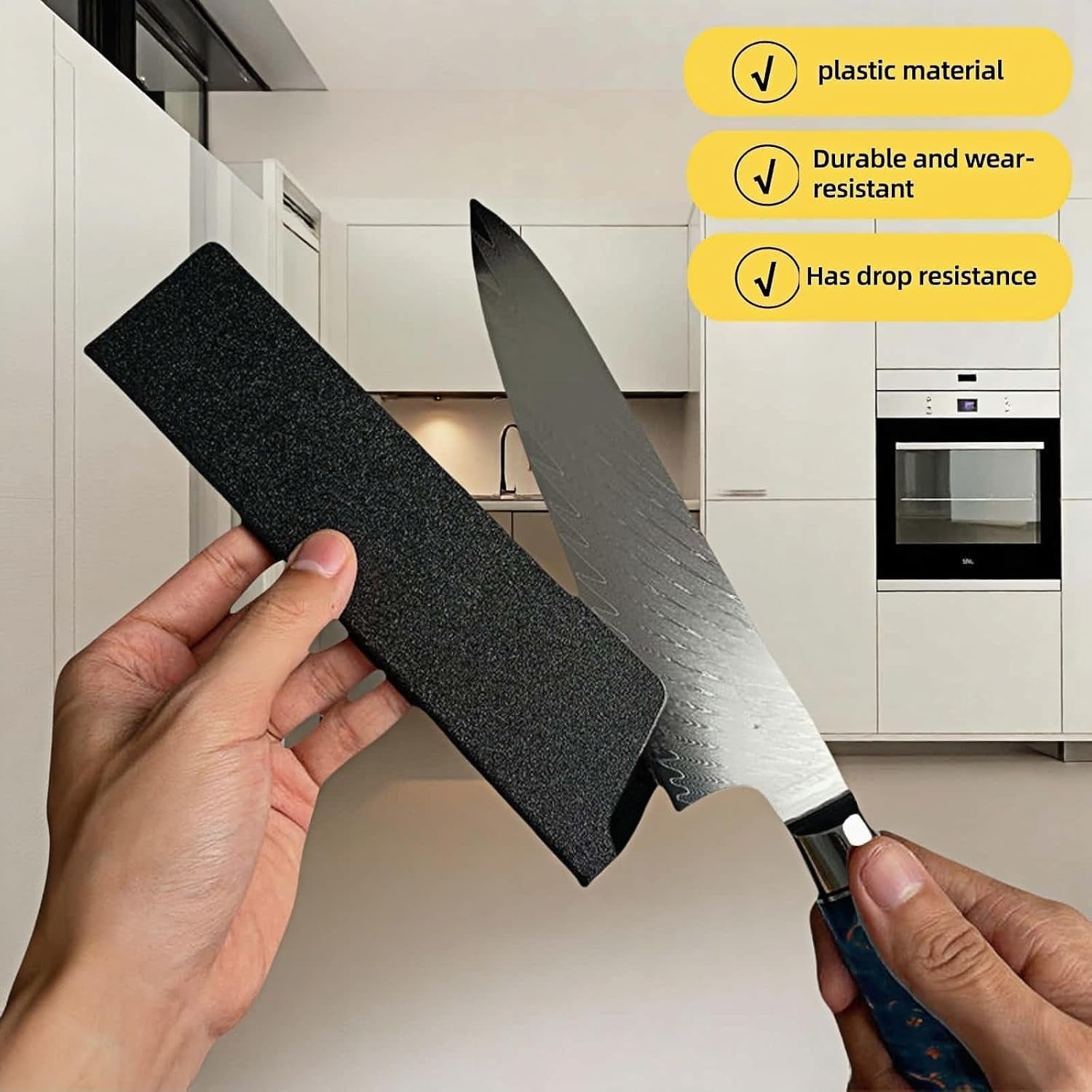 professional-8-inch-knife-sheath-black-abs-plastic-with-felt-lining-waterproof-blade-guard-cover-for-7-8-inch-chef-knives-kitchen-storage-travel-protection