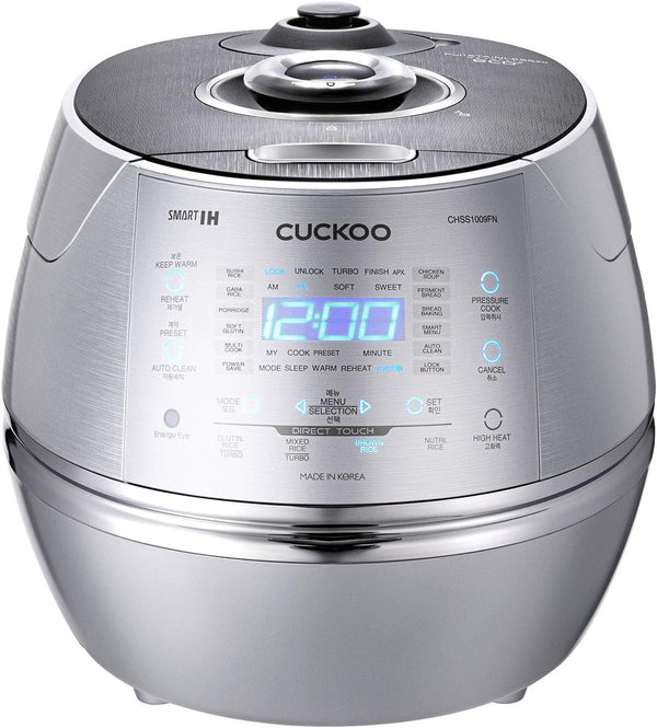 CUCKOO High Pressure Induction Rice Cooker, 20-Cup Cooked, CRP-CHSS1009F | Large 10-Cup Uncooked Capacity, Nonstick Inner Pot, 17 Menus, 13-21 Minute Turbo White Rice, Auto Clean, Made in Korea2