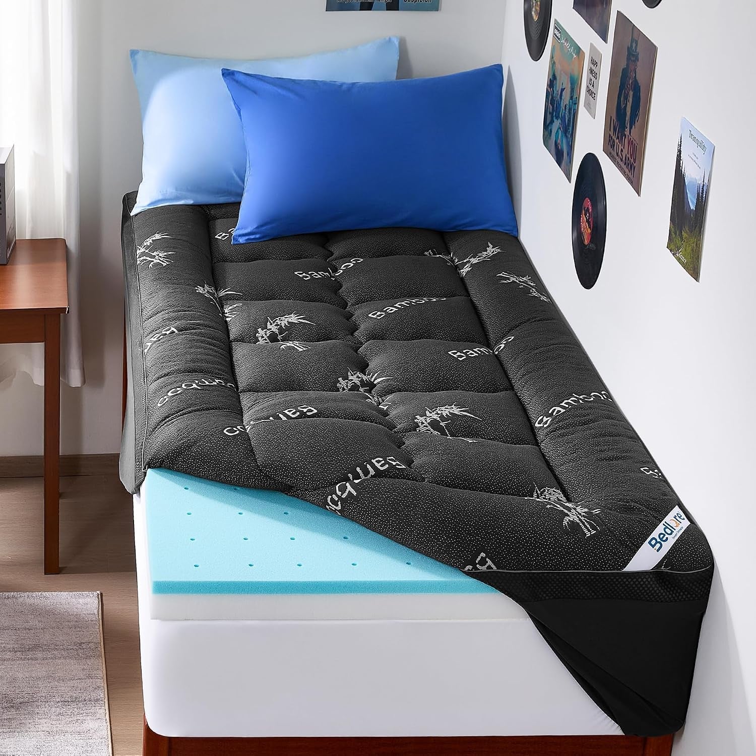 4-inch-dual-layer-memory-foam-mattress-topper-twin-xl-for-college-dorm-room-2-inch-gel-memory-foam-and-2-inch-pillow-top-mattress-pad-cover-cooling-bamboo-viscose-mattress-topper-medium-firm