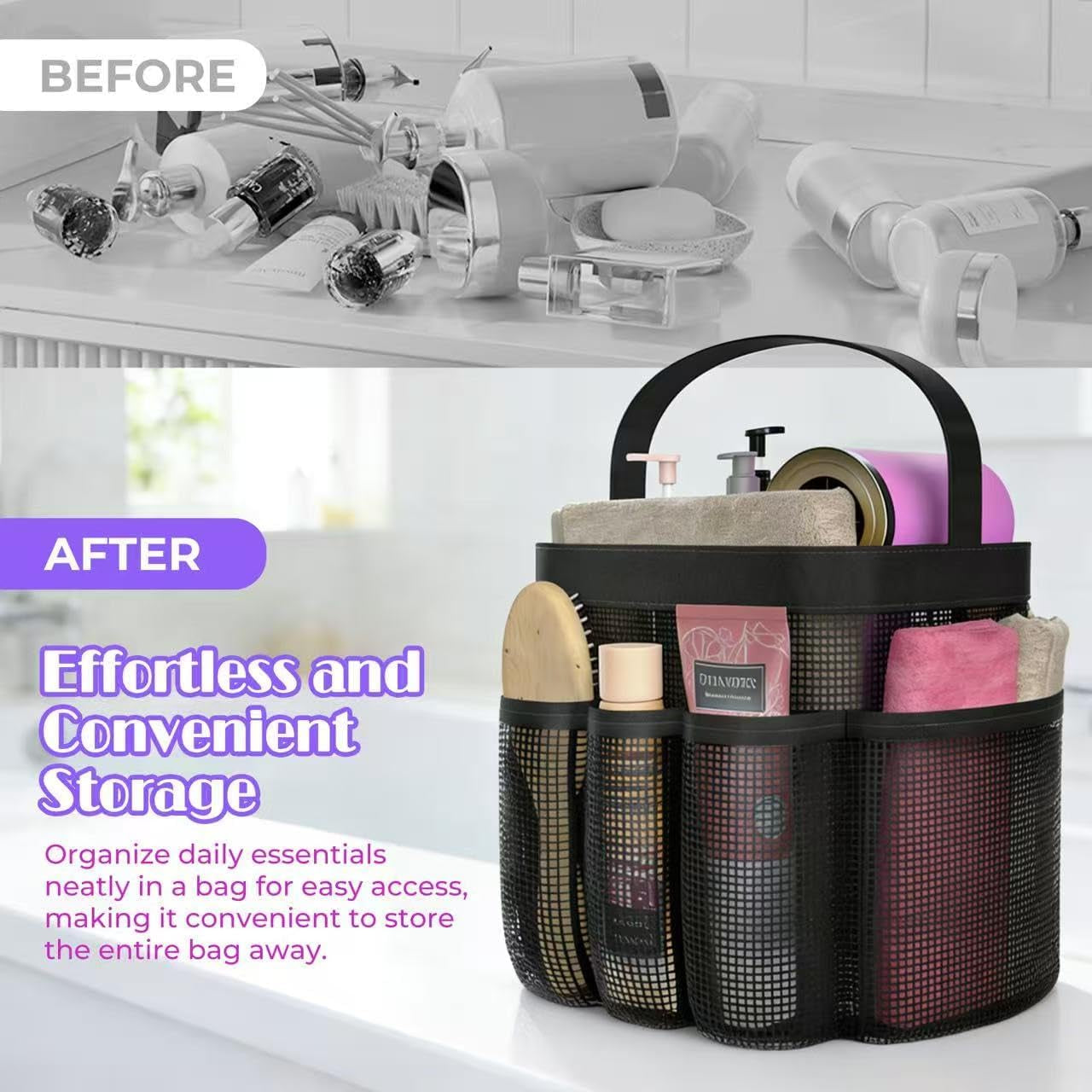 mesh-shower-caddy-portable-with-8-upgraded-deeper-pockets-hanging-caddy-dorm-basket-quick-dry-shower-bag