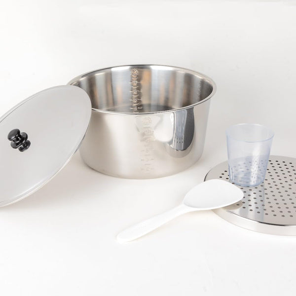 11-Cup Stainless Steel Multi-Functional Cooker - Vanilla Cream TAC-11TM(UL), 4L2