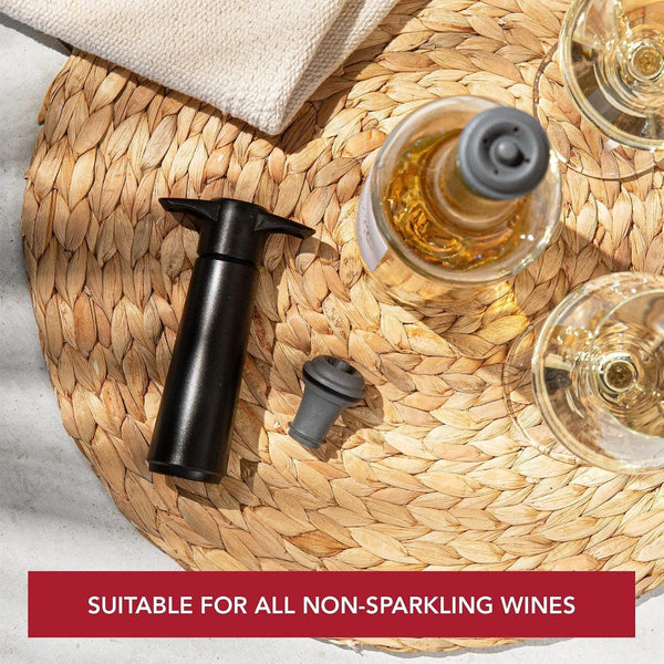 Wine Stopper, 3-Pack Vacuum Wine Bottle Stopper, Cork Alternative | 3 Multicolor Vacuum Wine Stoppers, for Wine Saver Pump, up to 10 Days Freshness, Reusable, Dishwasher-Safe, Made without BPA5