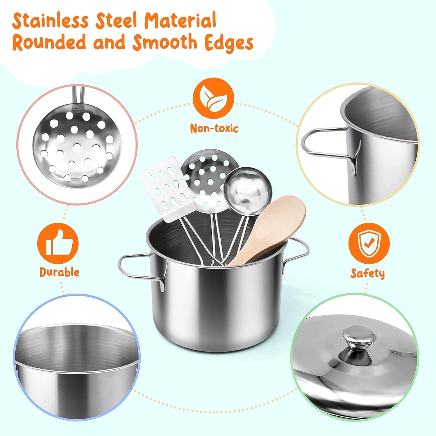 kids-pretend-play-kitchen-accessories-set-38pc-play-pots-pans-set-for-kids-stainless-steel-toddler-pots-pans-kitchen-playset-toy-cookware-cooking-utensils-play-food-dish-christmas-birthday-gift-3